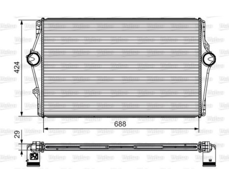 Intercooler, échangeur 818283 Valeo