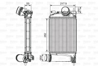 Intercooler, échangeur 818294 Valeo