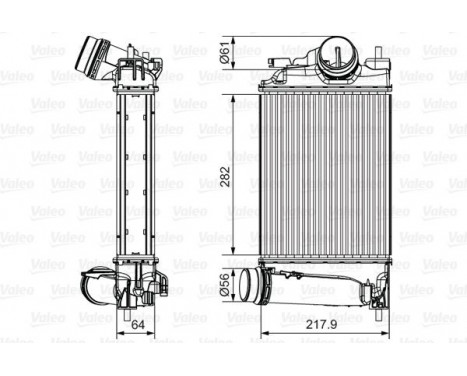 Intercooler, échangeur 818295 Valeo