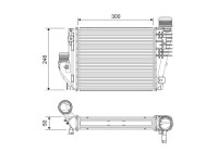 Intercooler, échangeur 818304 Valeo