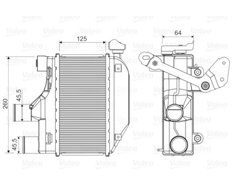 Intercooler, échangeur 818362 Valeo