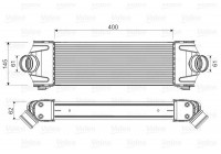 Intercooler, échangeur 818550 Valeo