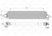 Intercooler, échangeur 818561 Valeo