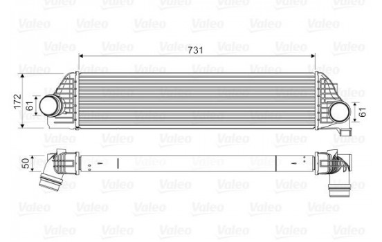 Intercooler, échangeur 818561 Valeo