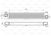Intercooler, échangeur 818569 Valeo