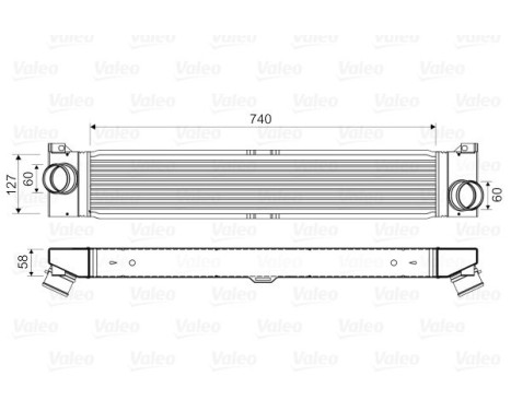 Intercooler, échangeur 818569 Valeo