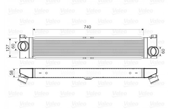 Intercooler, échangeur 818569 Valeo