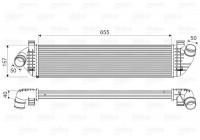 Intercooler, échangeur 818571 Valeo