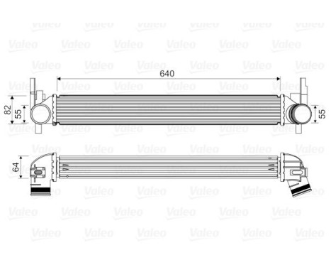 Intercooler, échangeur 818574 Valeo