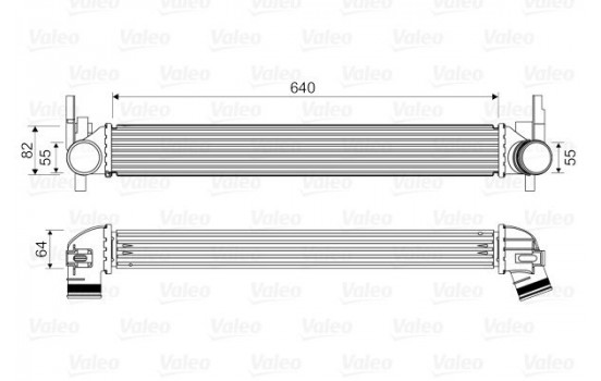 Intercooler, échangeur 818574 Valeo