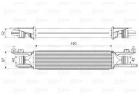 Intercooler, échangeur 818578 Valeo