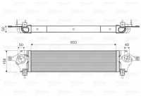 Intercooler, échangeur 818589 Valeo