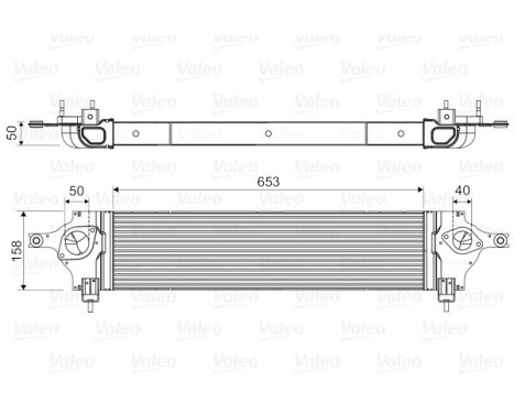 Intercooler, échangeur 818589 Valeo