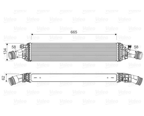Intercooler, échangeur 818601 Valeo