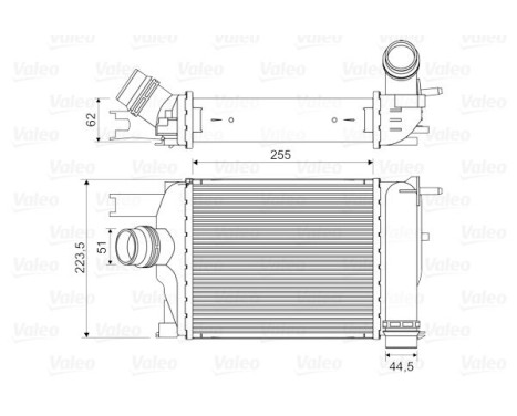 Intercooler, échangeur 818609 Valeo