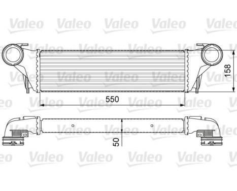 Intercooler, échangeur 818618 Valeo