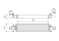 Intercooler, échangeur 818624 Valeo