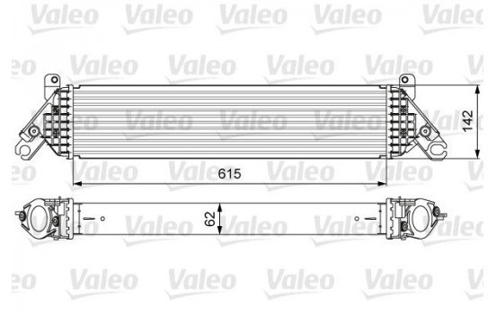 Intercooler, échangeur 818630 Valeo