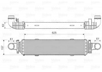 Intercooler, échangeur 818631 Valeo