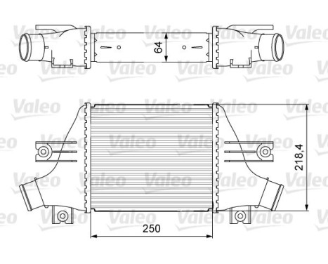 Intercooler, échangeur 818638 Valeo