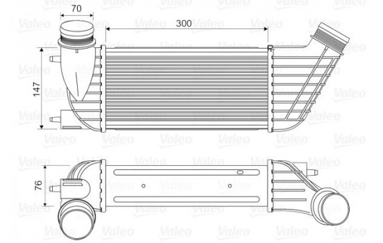 Intercooler, échangeur 818651 Valeo