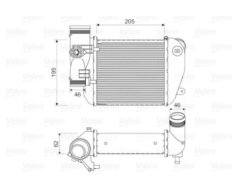 Intercooler, échangeur 818653 Valeo