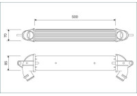 Intercooler, échangeur 818711 Valeo