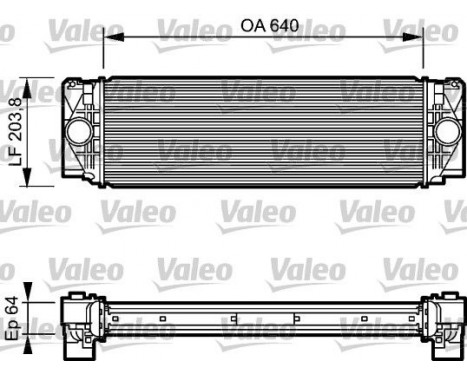 Intercooler, échangeur 818732 Valeo, Image 2