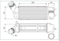Intercooler, échangeur 818769 Valeo