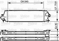 Intercooler, échangeur 818771 Valeo