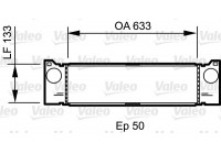 Intercooler, échangeur 818808 Valeo