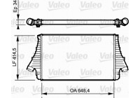 Intercooler, échangeur 818818 Valeo