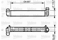 Intercooler, échangeur 818870 Valeo