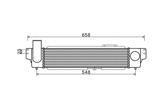 Intercooler, échangeur 83004140 International Radiators