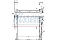 Intercooler, échangeur 961153 Nissens