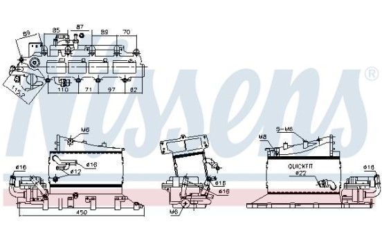 Intercooler, échangeur 961181 Nissens, Image 8