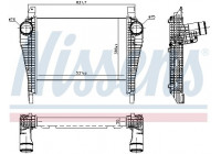 Intercooler, échangeur 961257 Nissens