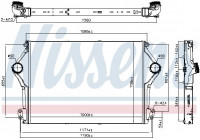 Intercooler, échangeur 961262 Nissens