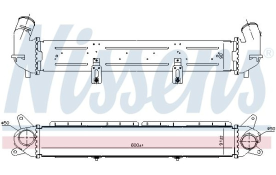 Intercooler, échangeur 961490 Nissens, Image 6