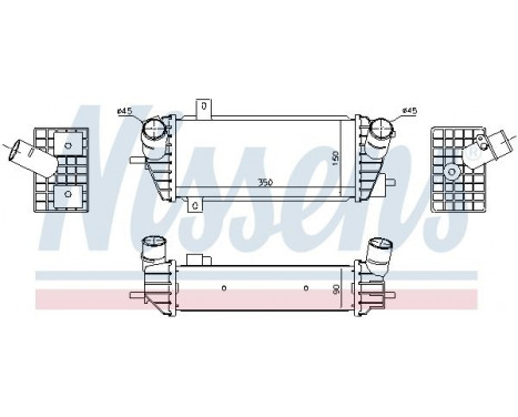 Intercooler, échangeur 961493 Nissens, Image 6