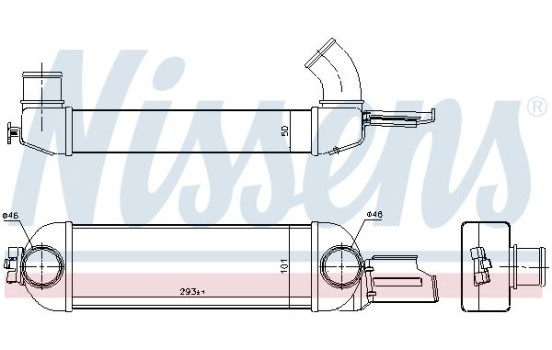 Intercooler, échangeur 96179 Nissens, Image 2