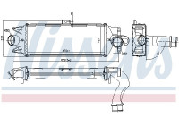 Intercooler, échangeur 96202 Nissens