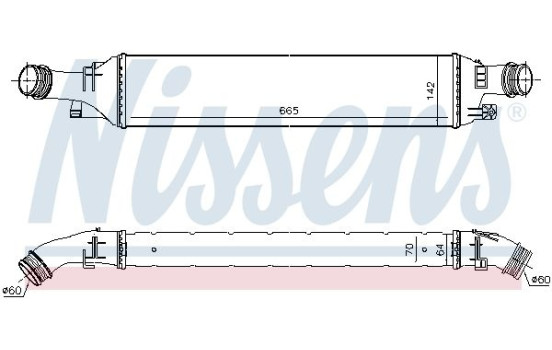 Intercooler, échangeur 96298 Nissens, Image 2