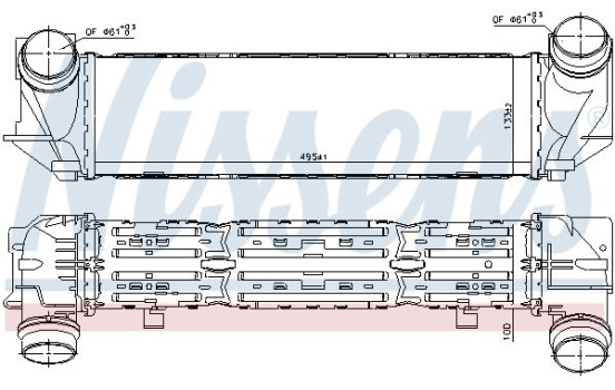 Intercooler, échangeur 96322 Nissens, Image 2