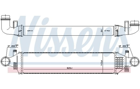 Intercooler, échangeur 96334 Nissens, Image 2