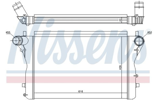 Intercooler, échangeur 96420 Nissens, Image 2
