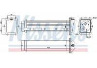 Intercooler, échangeur 96432 Nissens