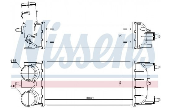 Intercooler, échangeur 96437 Nissens, Image 2