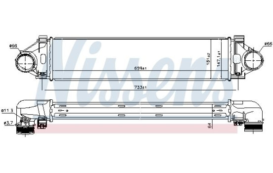 Intercooler, échangeur 96471 Nissens, Image 5