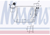 Intercooler, échangeur 96488 Nissens